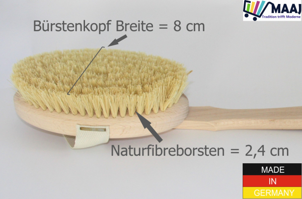 Badebürste Duschbürste XL 48 cm mit abnehmbaren Stiel